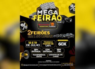 Mega Feirão Santander Webmotors e Itaú iCarros agita Manaus nos dias 18 e 19 de julho Mega Feirão Pague Menos Veículos