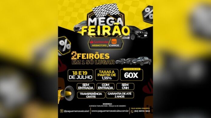 Mega Feirão Pague Menos Veículos